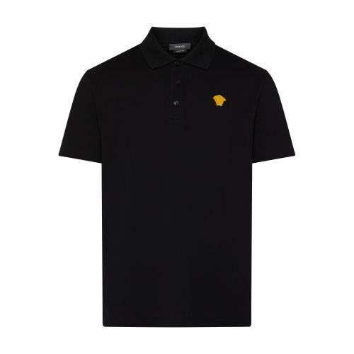 Versace Medusa embroidered polo shirt