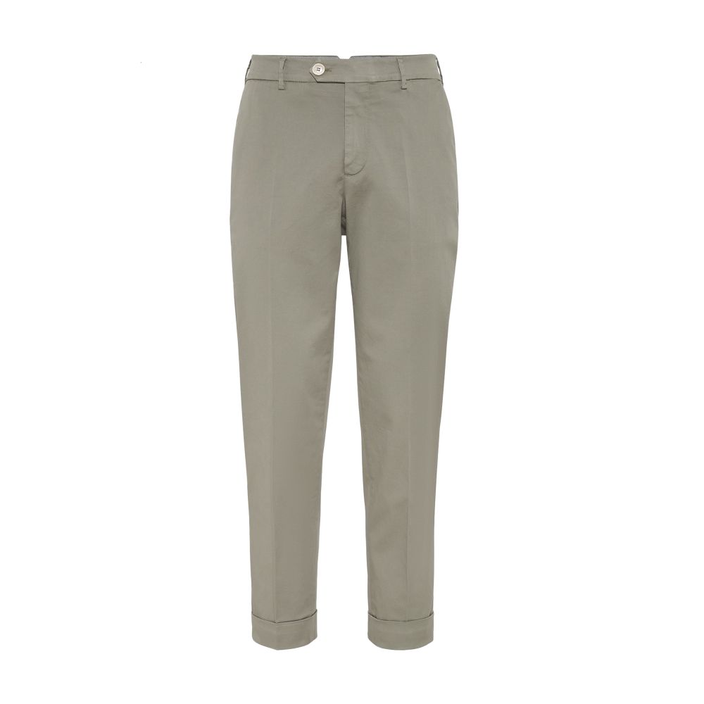 Brunello Cucinelli Gabardine garment dyed trousers