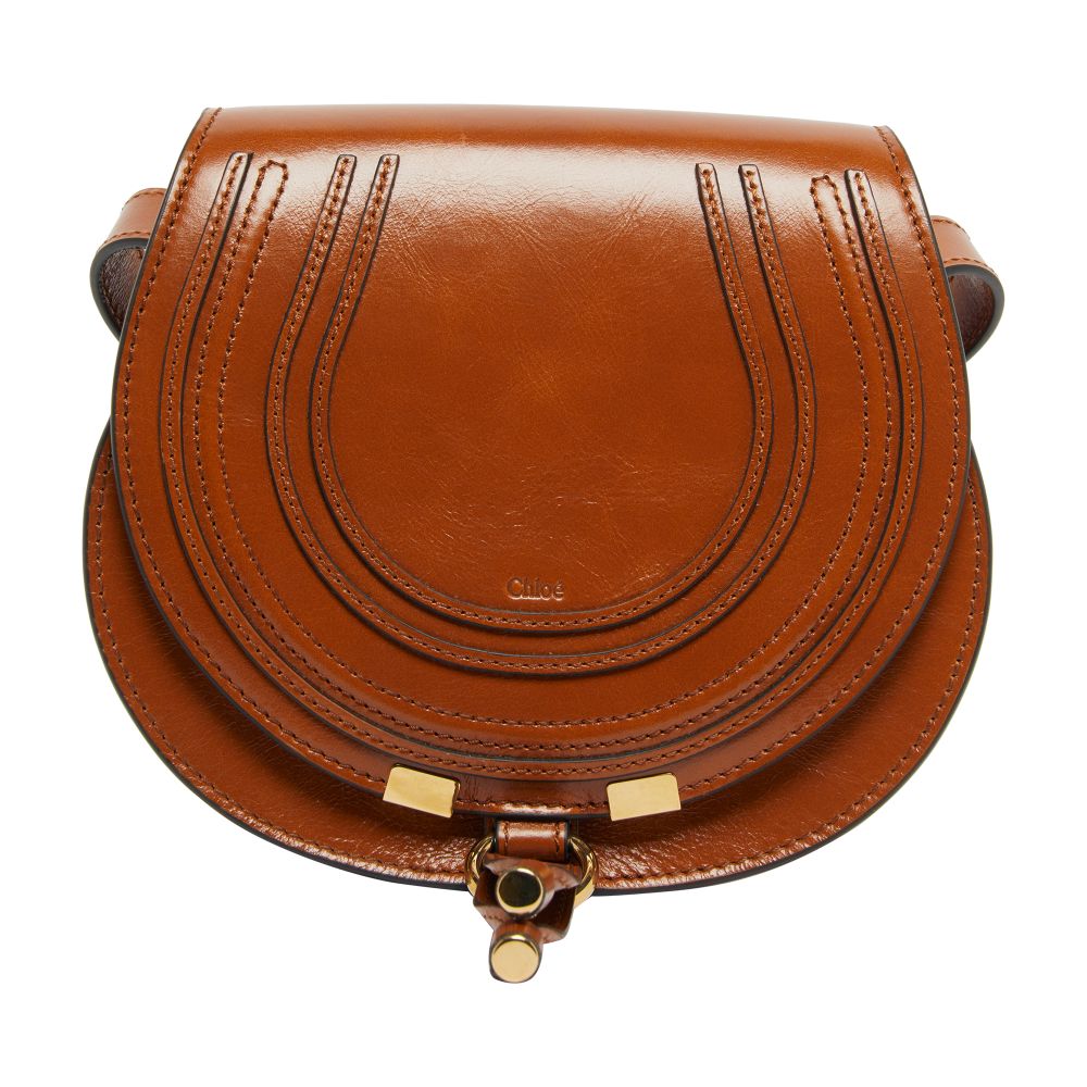 Chloé Marcie small glossy leather shoulder bag