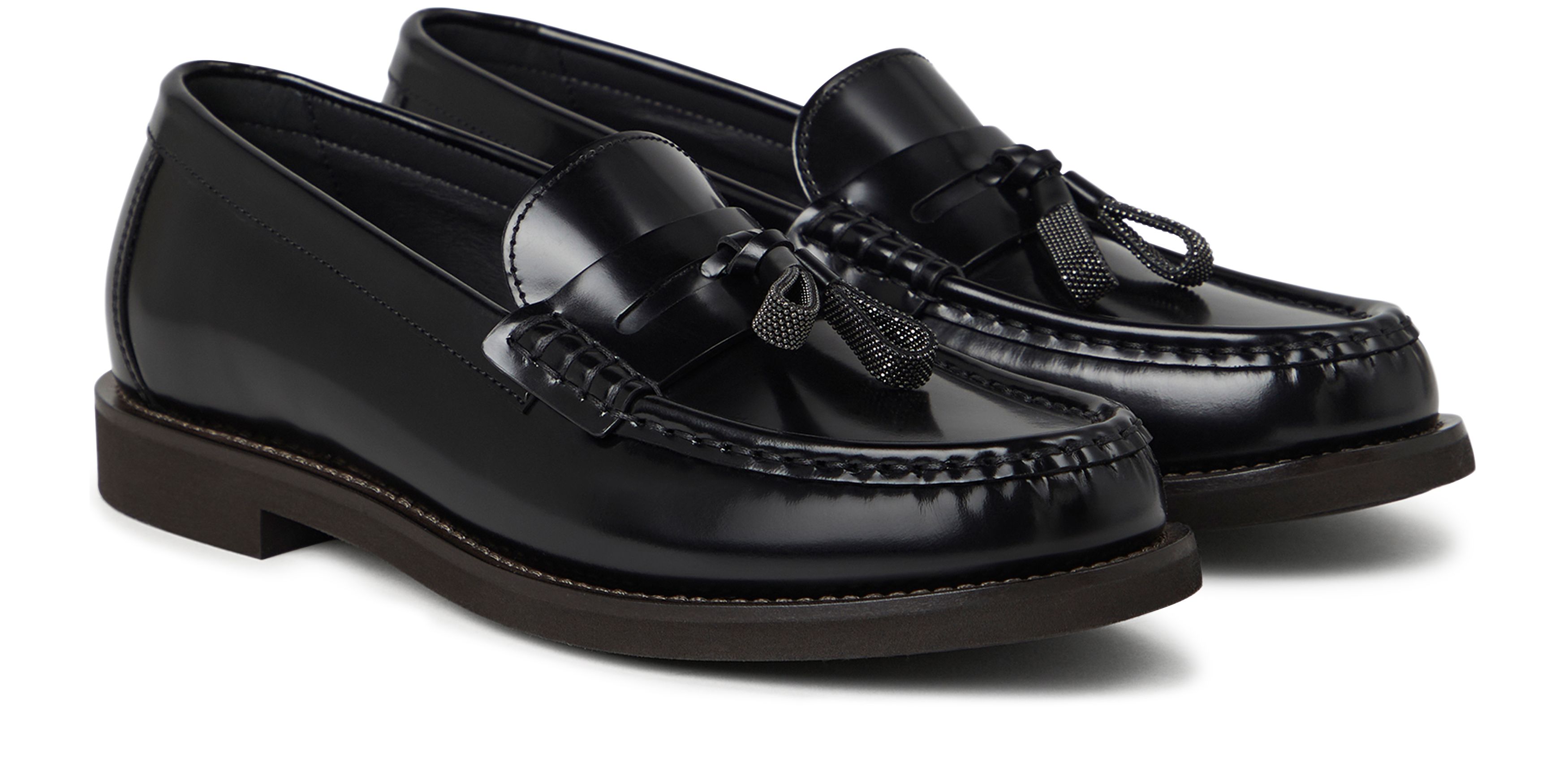 Brunello Cucinelli Penny calfskin loafers