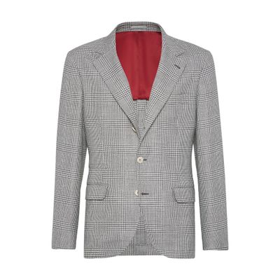 Brunello Cucinelli Destructured Prince of Wales jacket