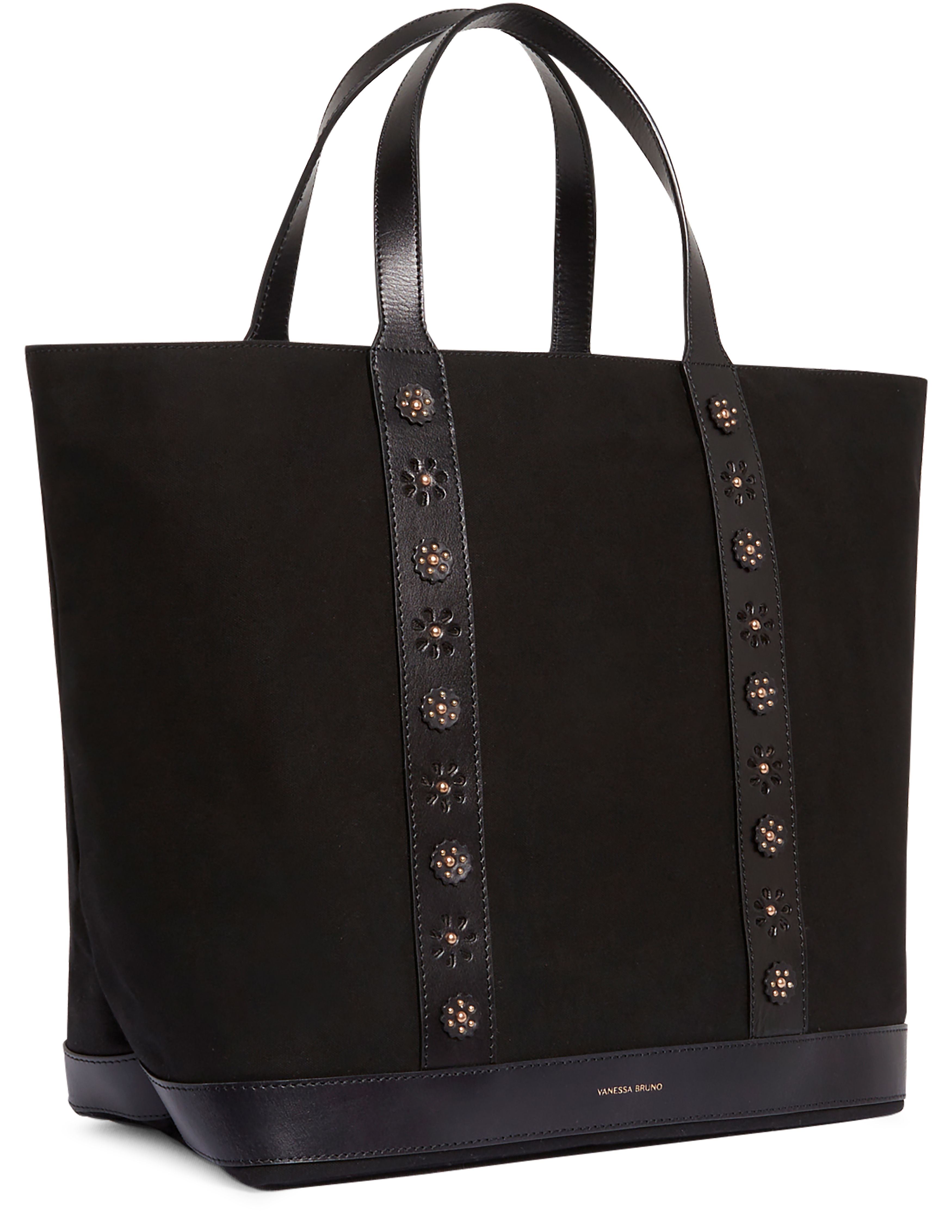  Canvas leather L cabas tote bag