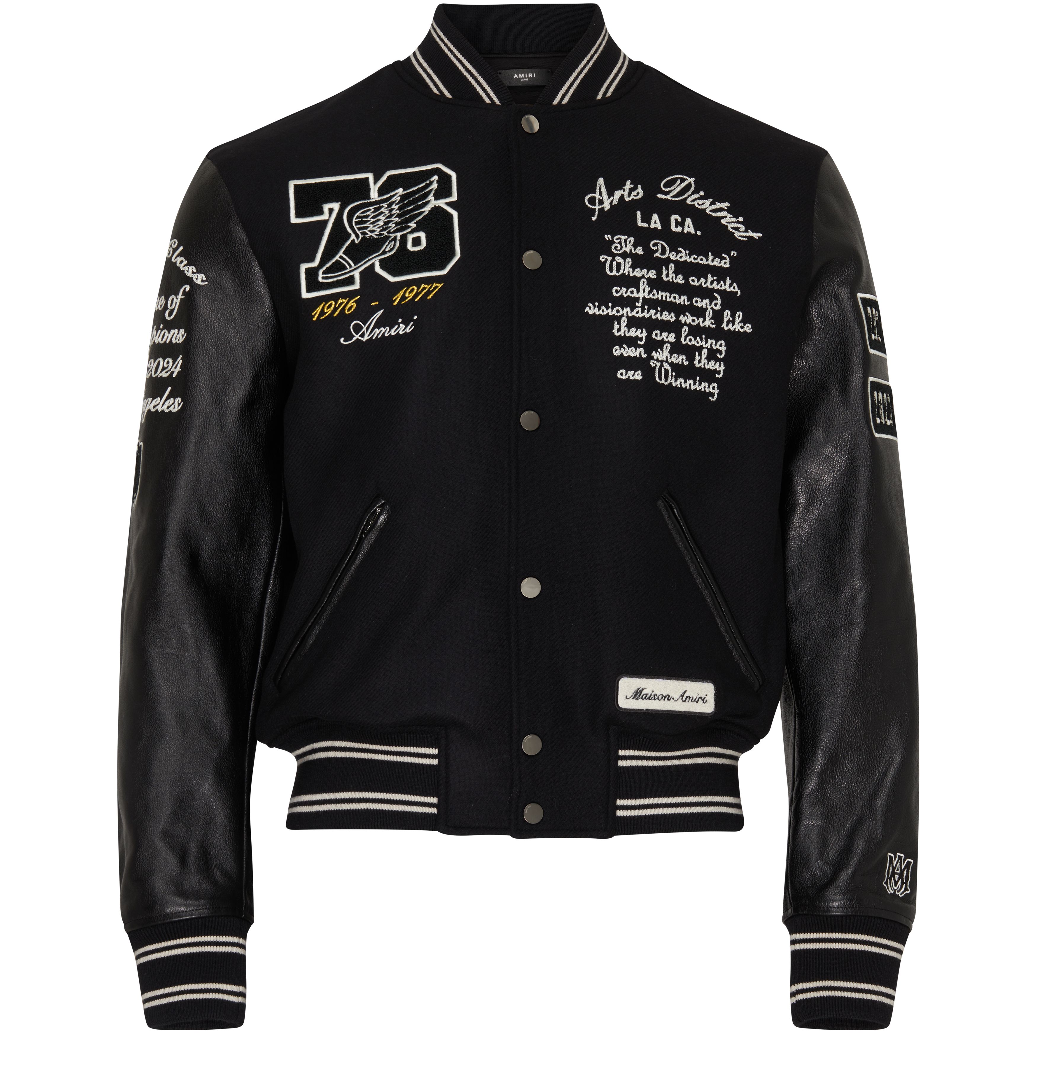 Amiri Eagle Varsity bomber jacket