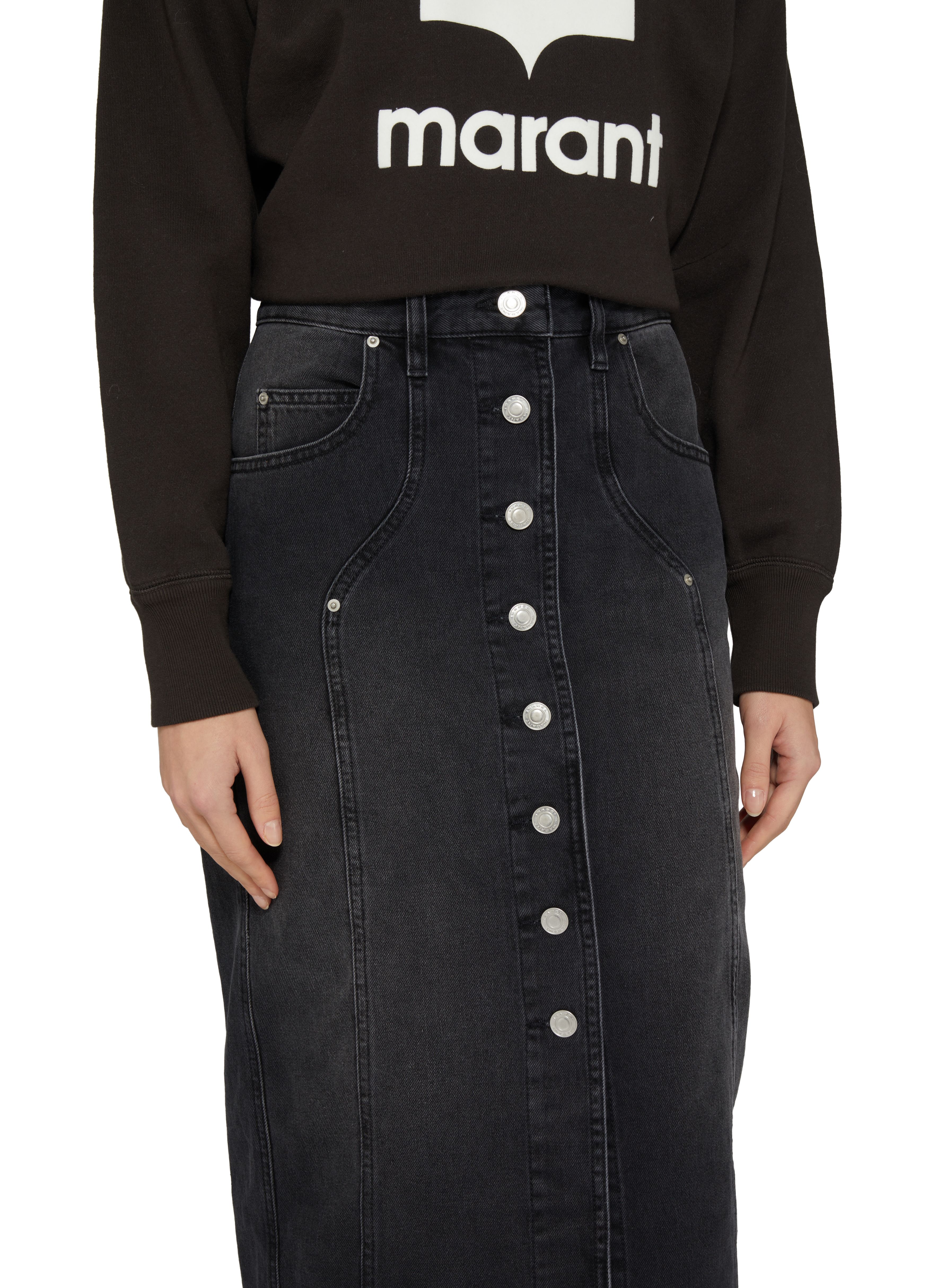 Marant Étoile Vandy denim skirt