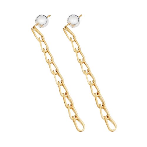 Dion Lee Cage drop earring