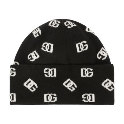 Dolce & Gabbana Knit cashmere and wool jacquard hat