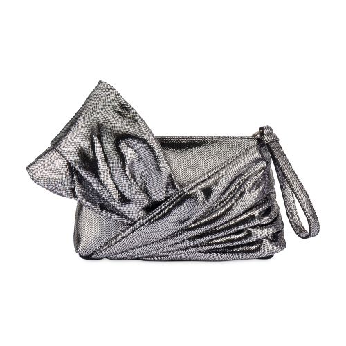 Alberta Ferretti Papillon laminated flat pouch