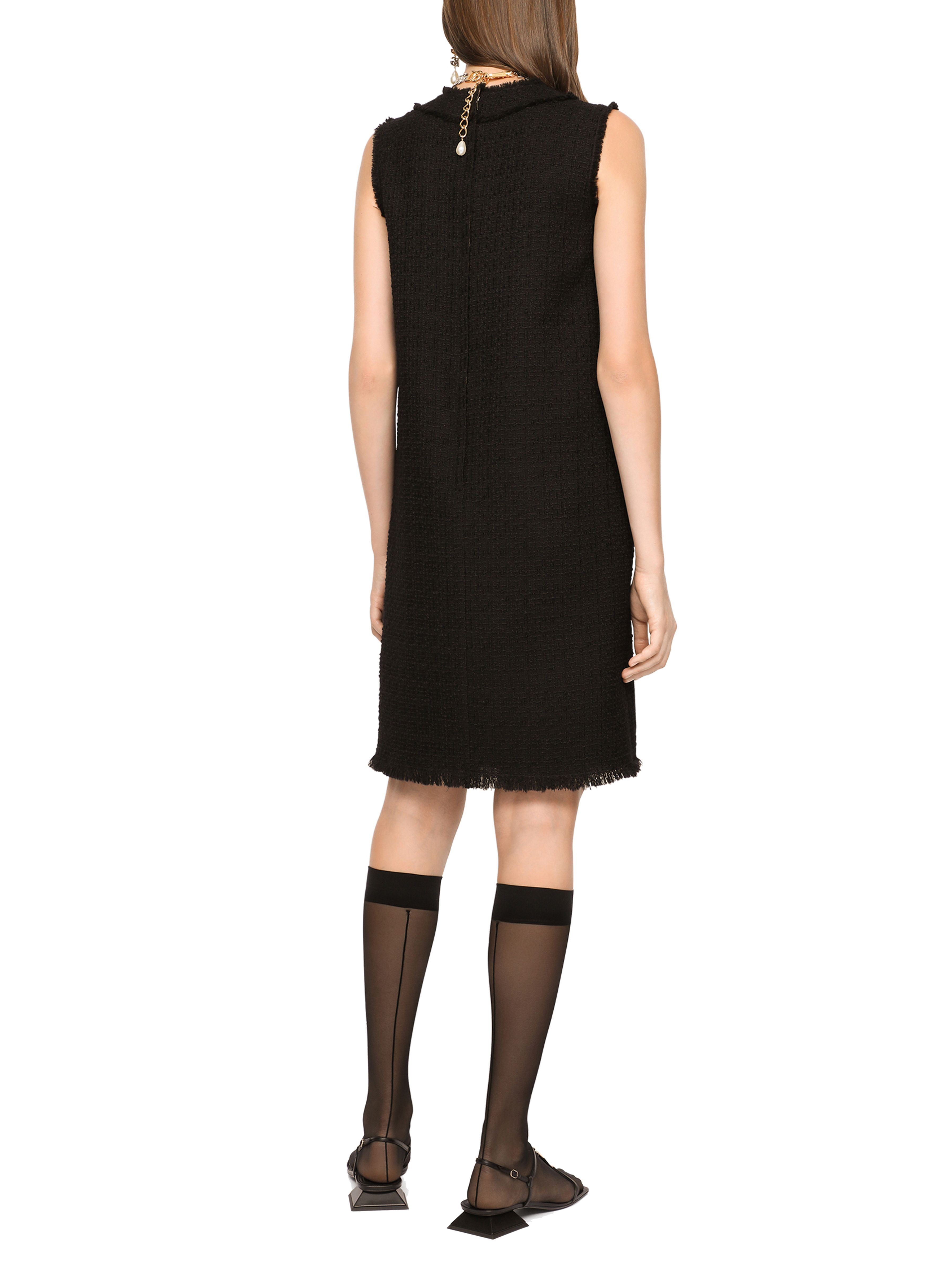 Dolce & Gabbana Sleeveless raschel tweed dress