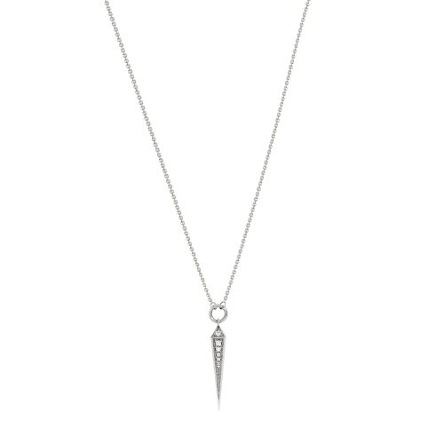  Lifeway pic diamond & silver necklace