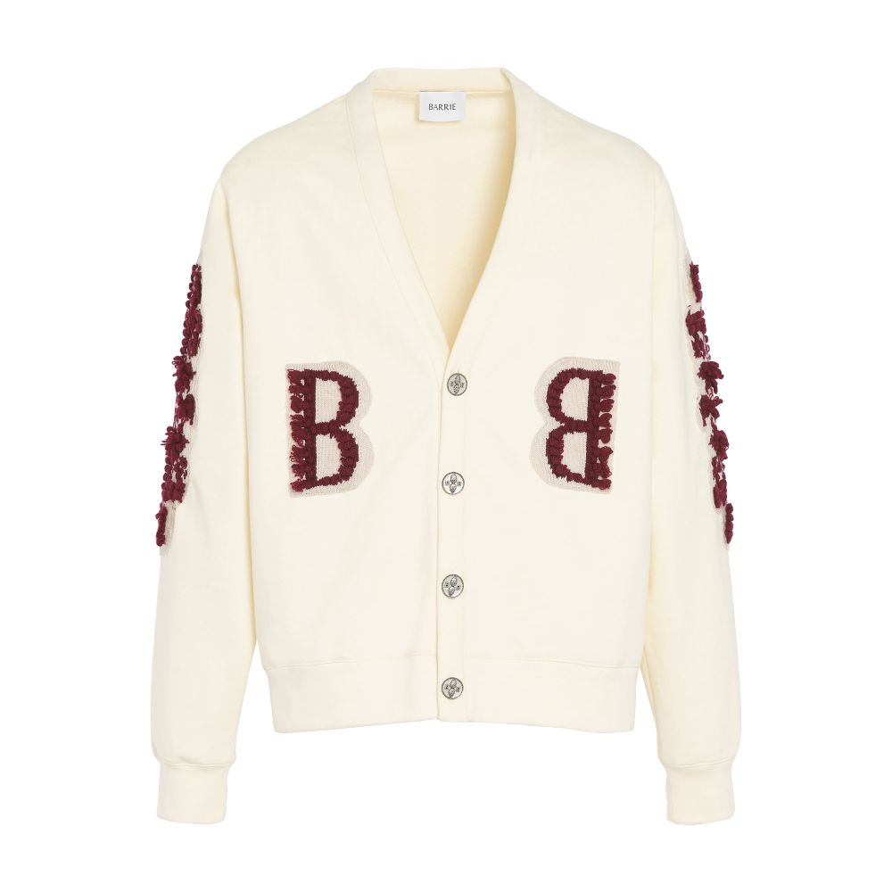 Barrie Cardigan in cotton with a cashmere B logo