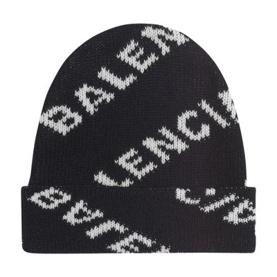 Balenciaga Allover logo beanie