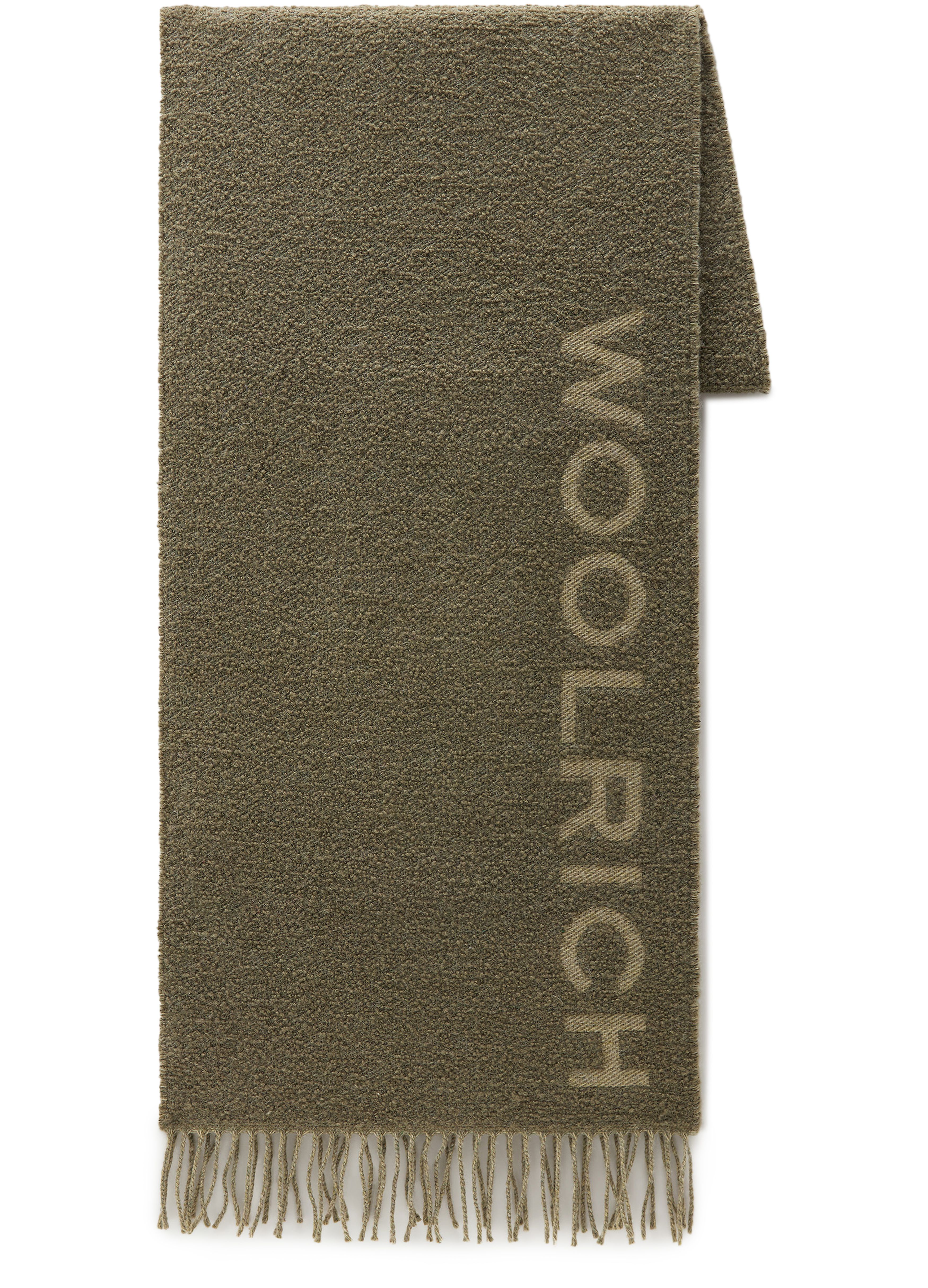 Woolrich Scarf in Alpaca and Bouclé Wool Blend