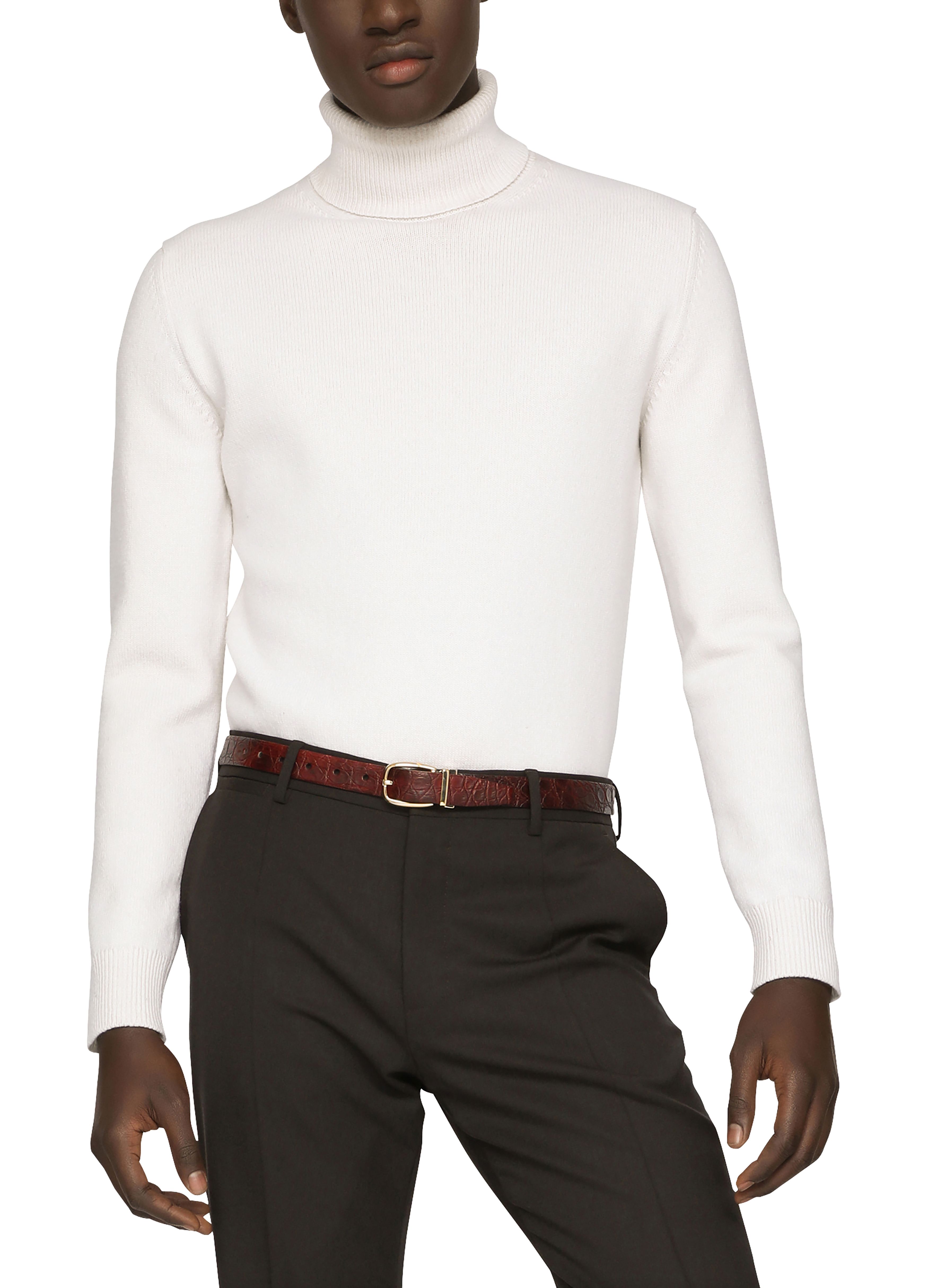 Dolce & Gabbana Turtle-neck sweater in virgin wool