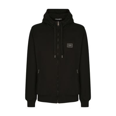 Dolce & Gabbana Jersey zip-up hoodie