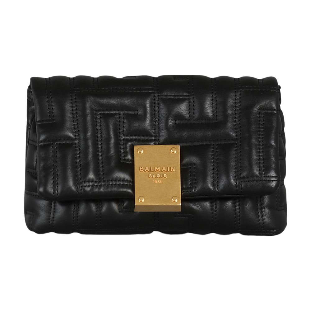 Balmain 1945 Soft mini bag in quilted leather