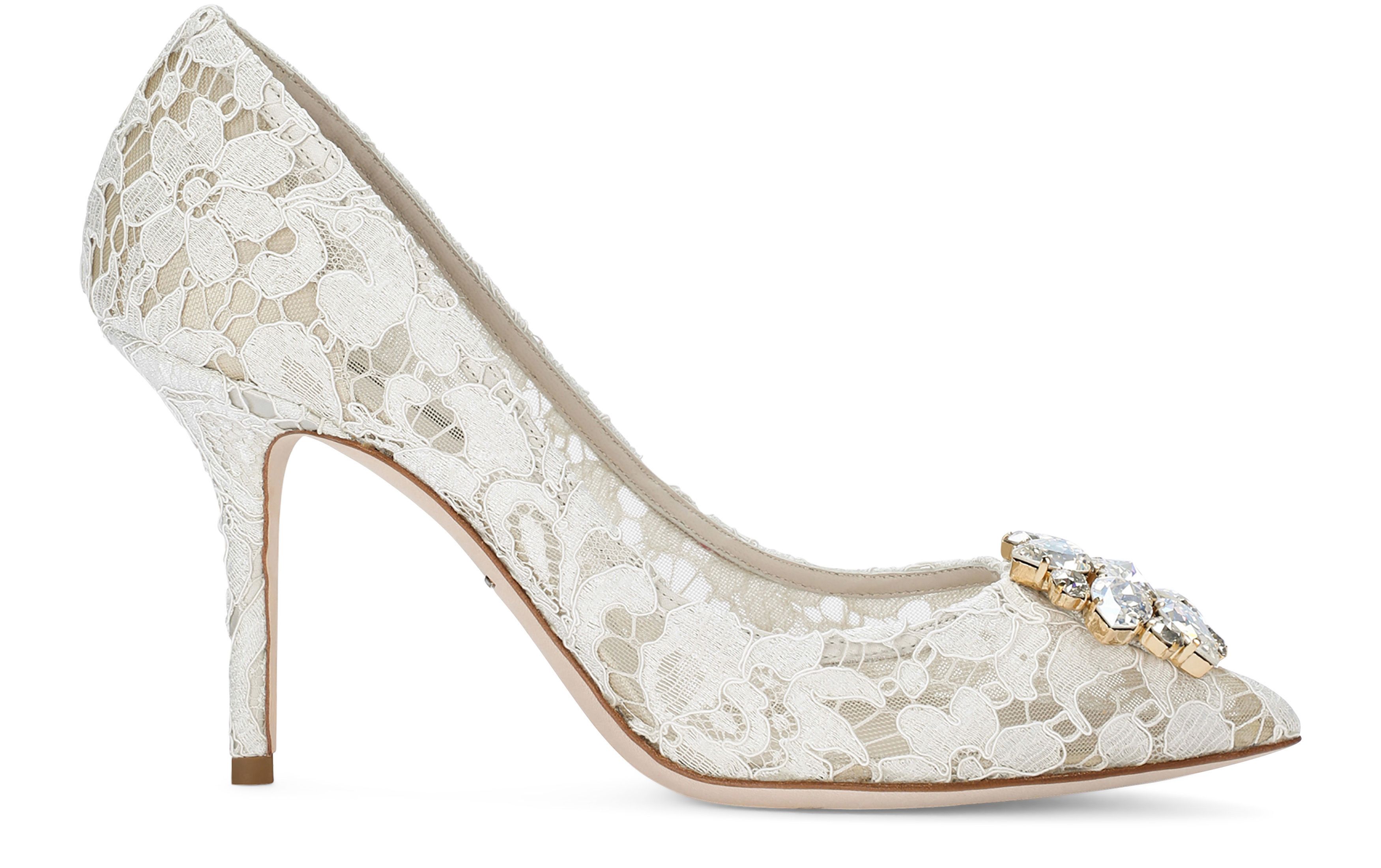 Dolce & Gabbana Taormina lace with crystals pumps