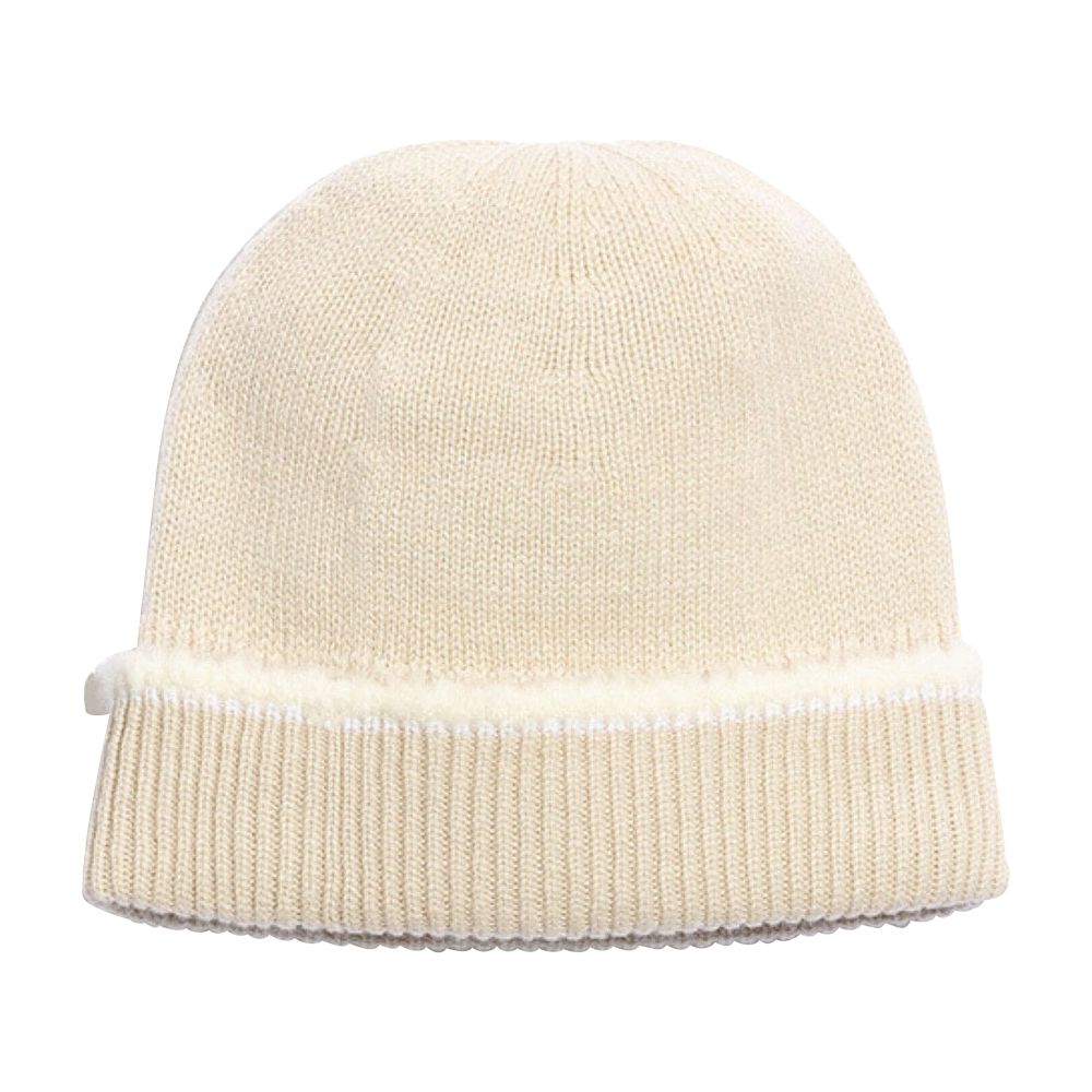 Barrie Shearling-effect cashmere beanie