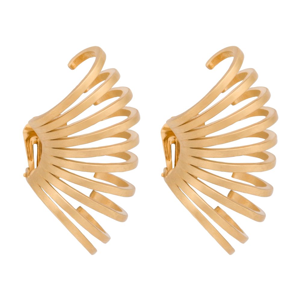 Alberta Ferretti Clip-on earrings in gold metal