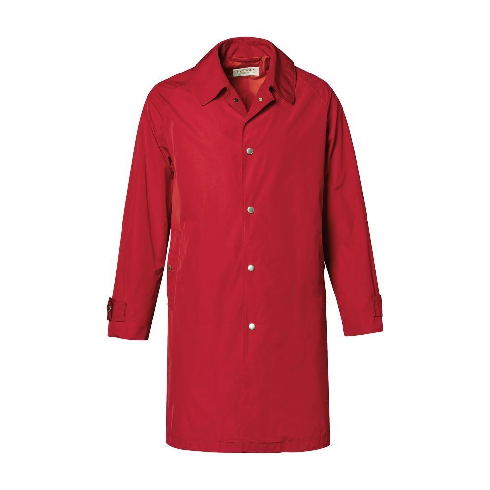  Cotton raincoat with shirt collar