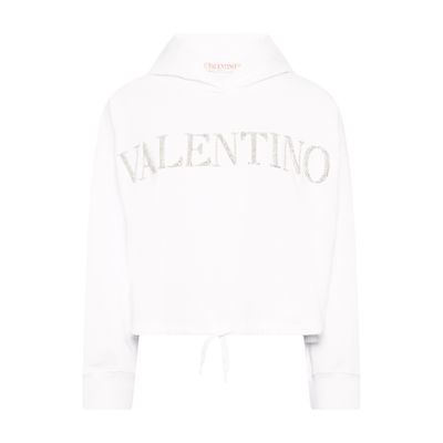 VALENTINO GARAVANI Embroidered hooded sweatshirt