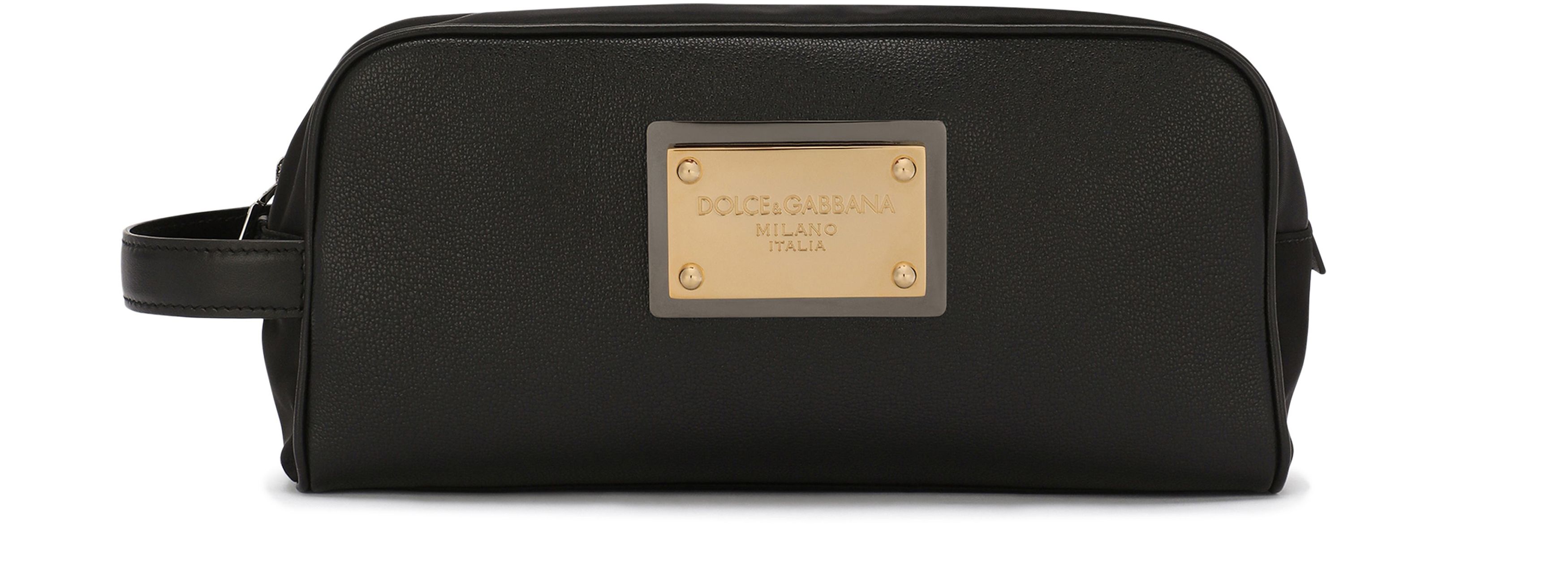 Dolce & Gabbana Nylon and calfskin toiletry bag