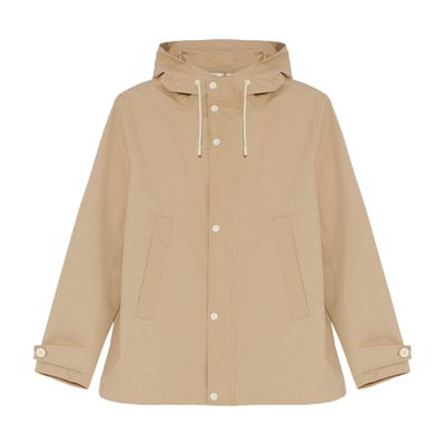 Yves Salomon Cropped waterproof cotton blend parka