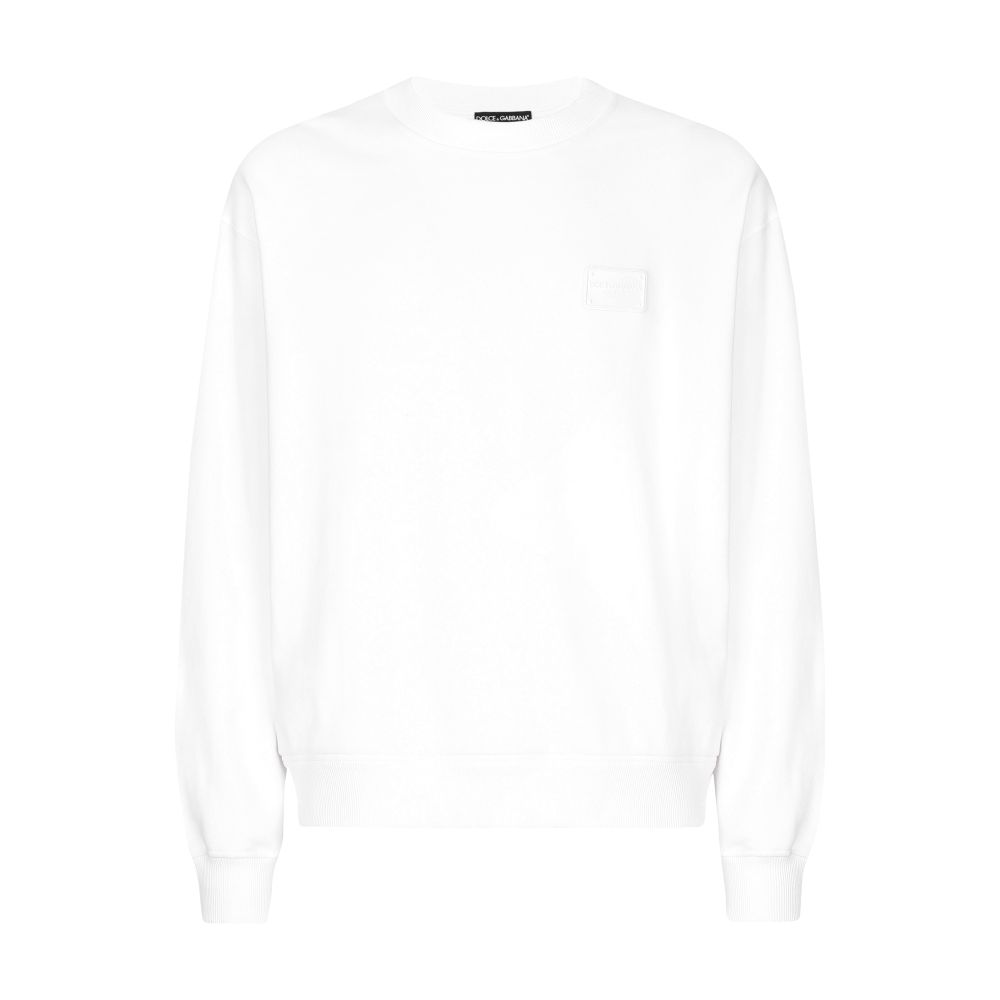 Dolce & Gabbana Jersey sweatshirt with DG logo tag