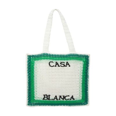 Casablanca Crocheted cotton bag