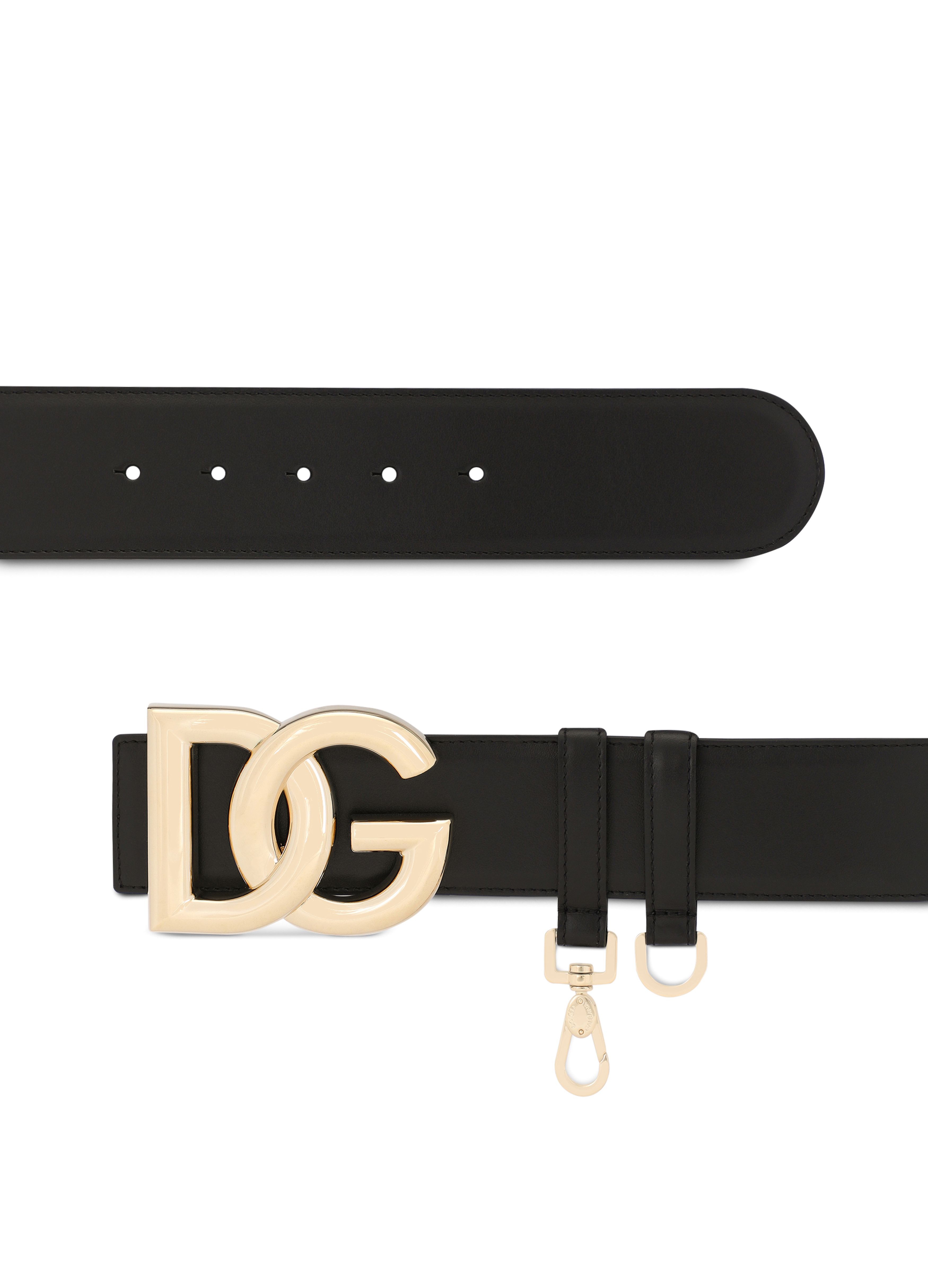 Dolce & Gabbana Calfskin belt with DG logo