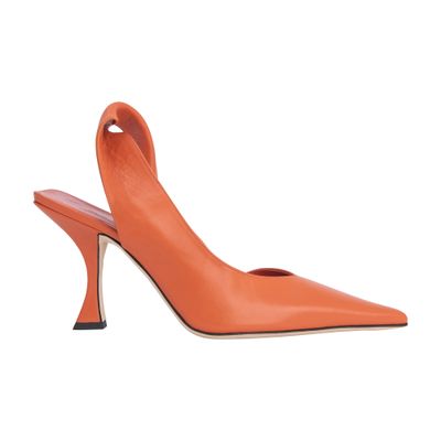 BY FAR Yasha Nappa Leather Slingbacks