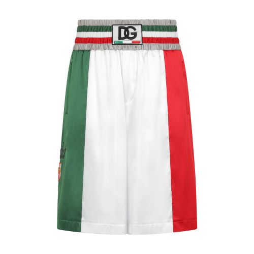 Dolce & Gabbana Satin shorts with patch