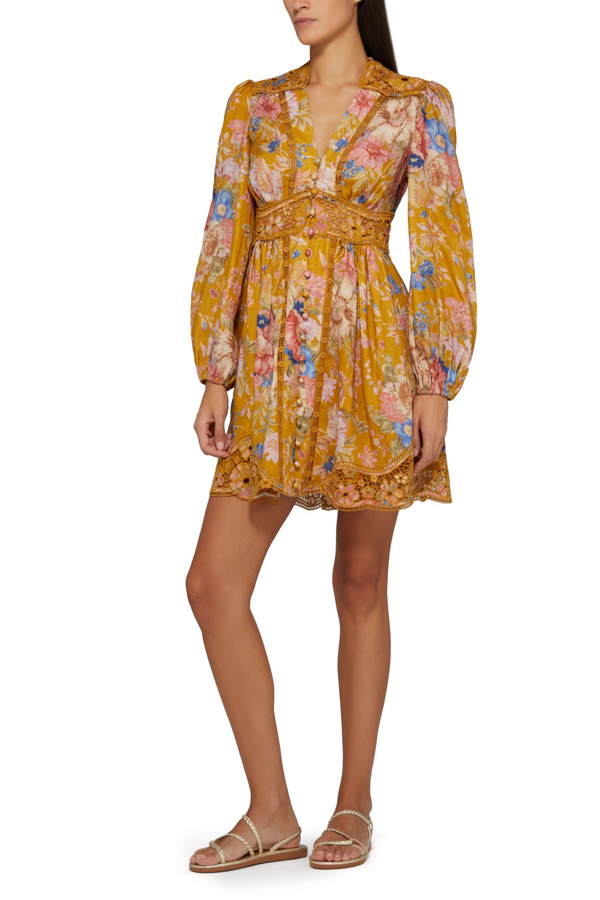 Zimmermann August Plunge mini dress