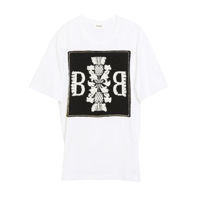 Barrie Cotton t-shirt with Barrie logo cashmere patch