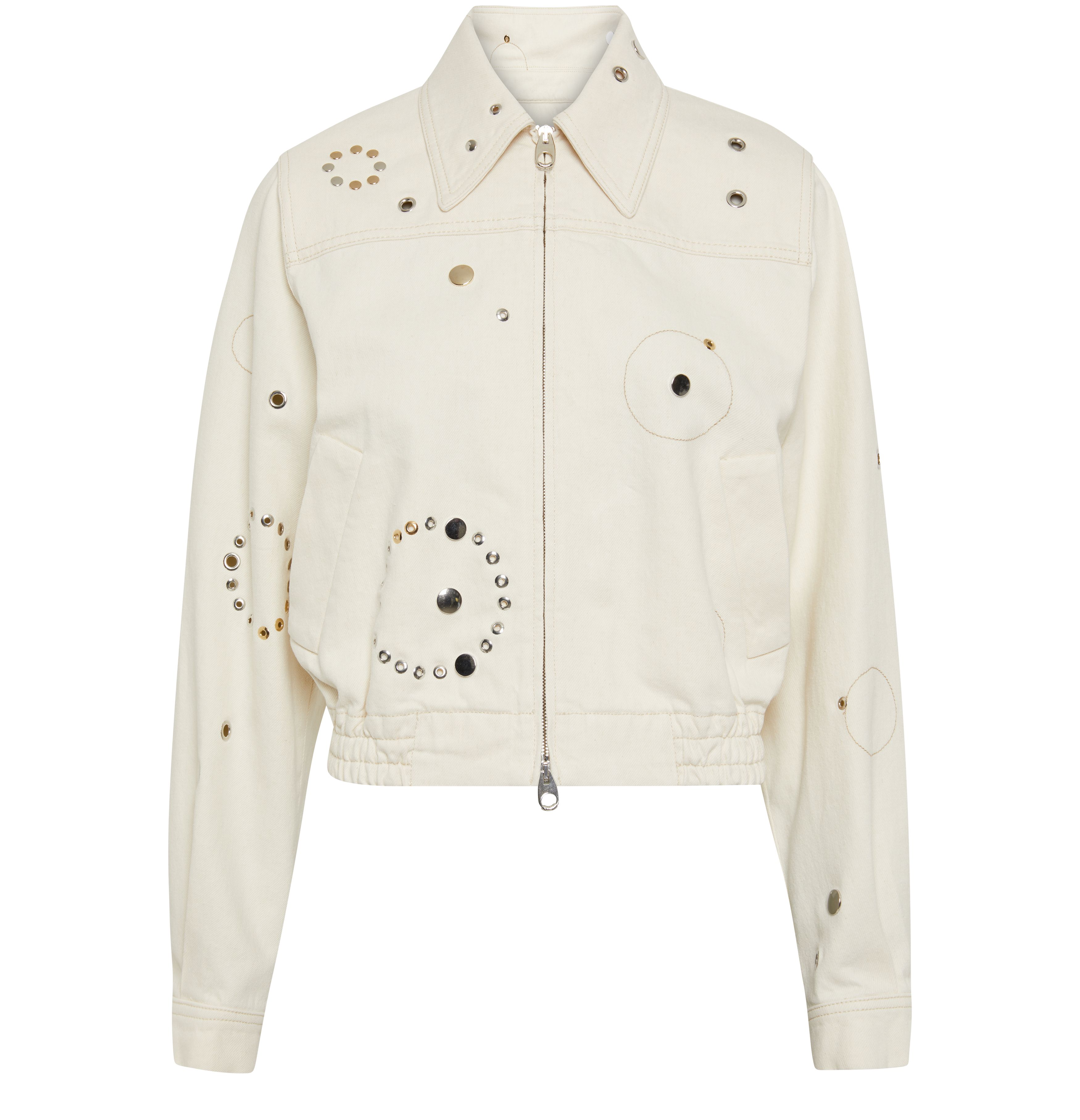 Chloé Short jacket with gold and silver metal details