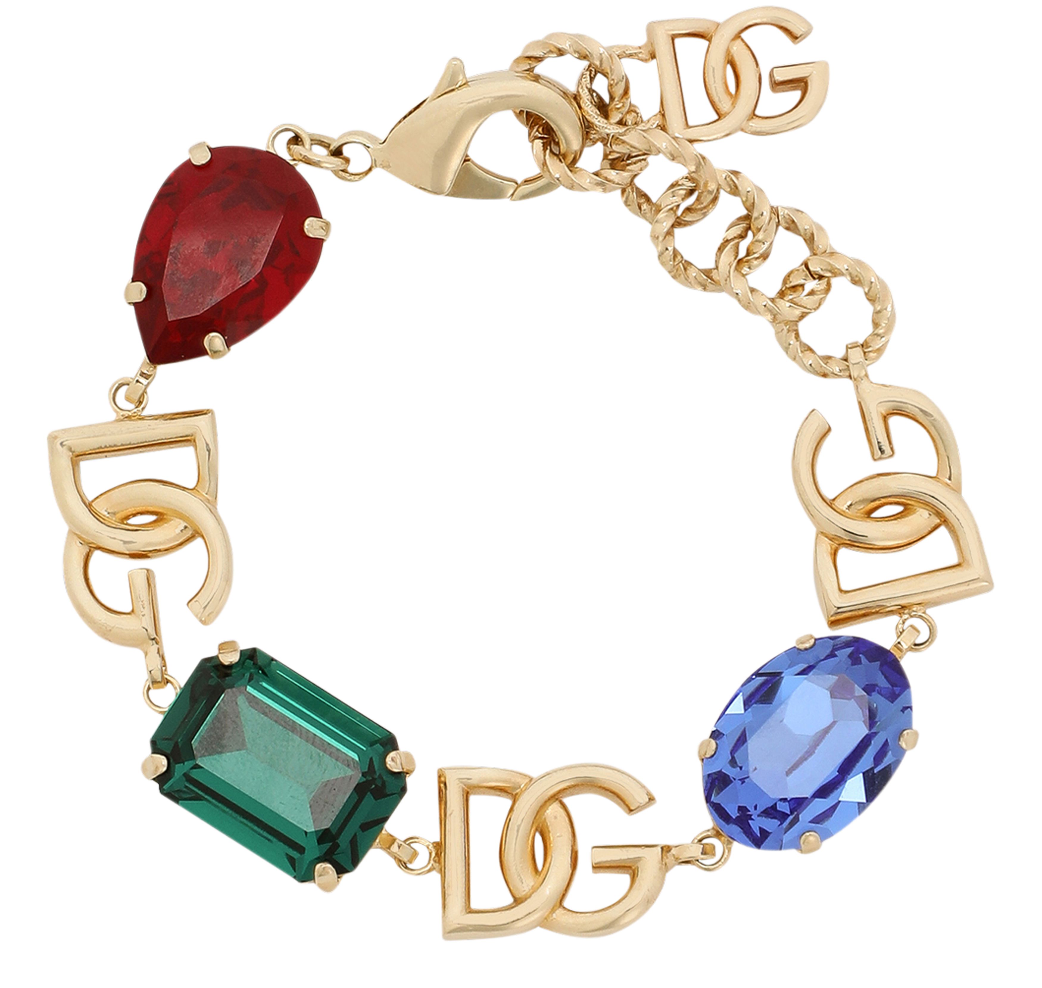 Dolce & Gabbana Bracelet withlogo and rhinestones