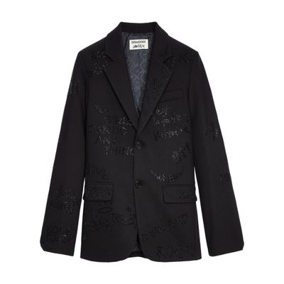 Zadig & Voltaire Vanilla diamanté blazer