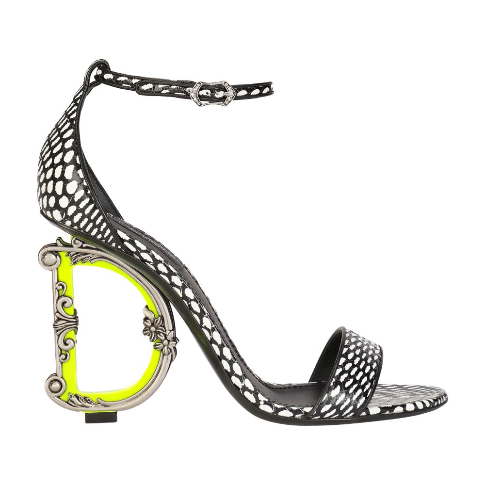 Dolce & Gabbana Printed elaphe baroque DG sandals