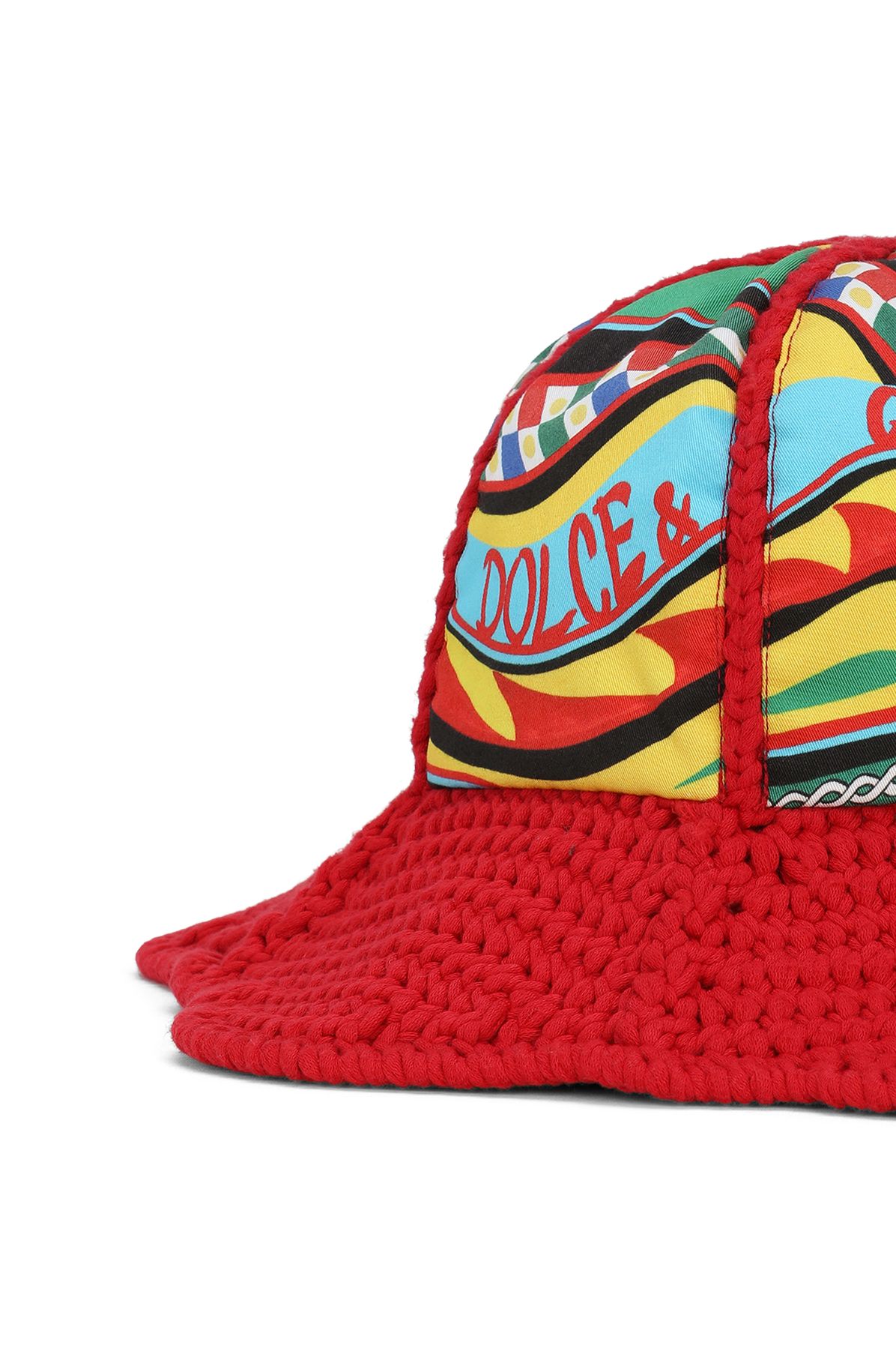 Dolce & Gabbana Multi-colored crochet hat