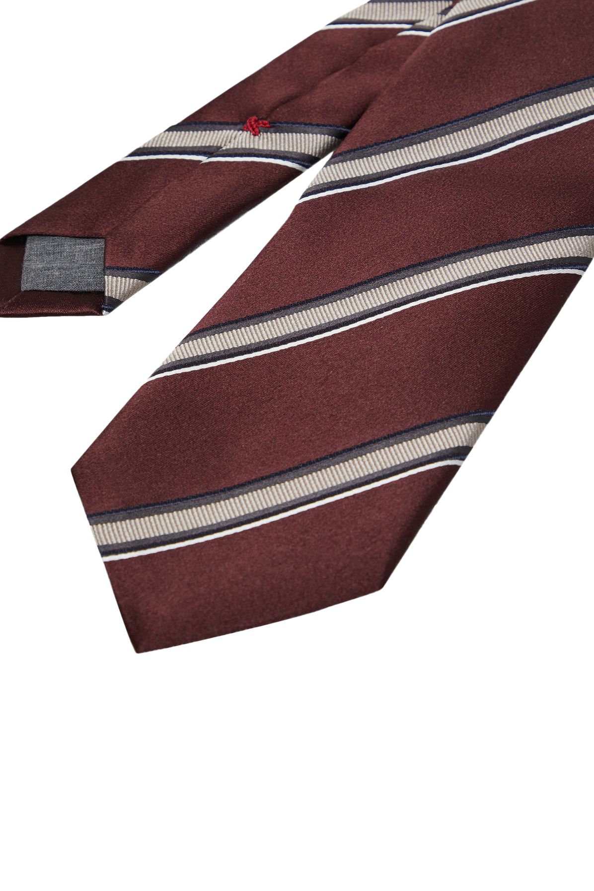 Brunello Cucinelli Textured striped silk tie