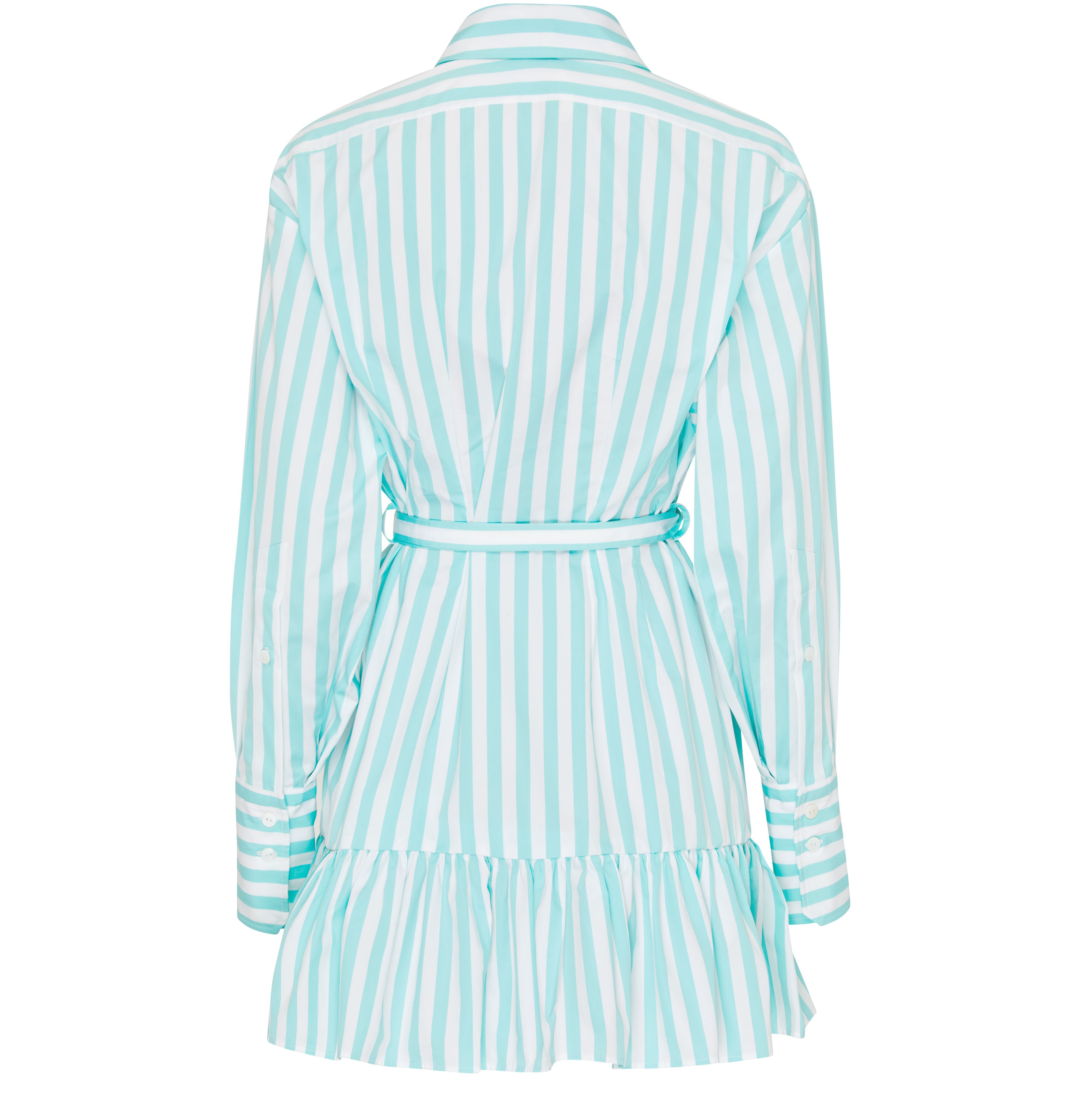 Patou Ruffled mini shirt dress