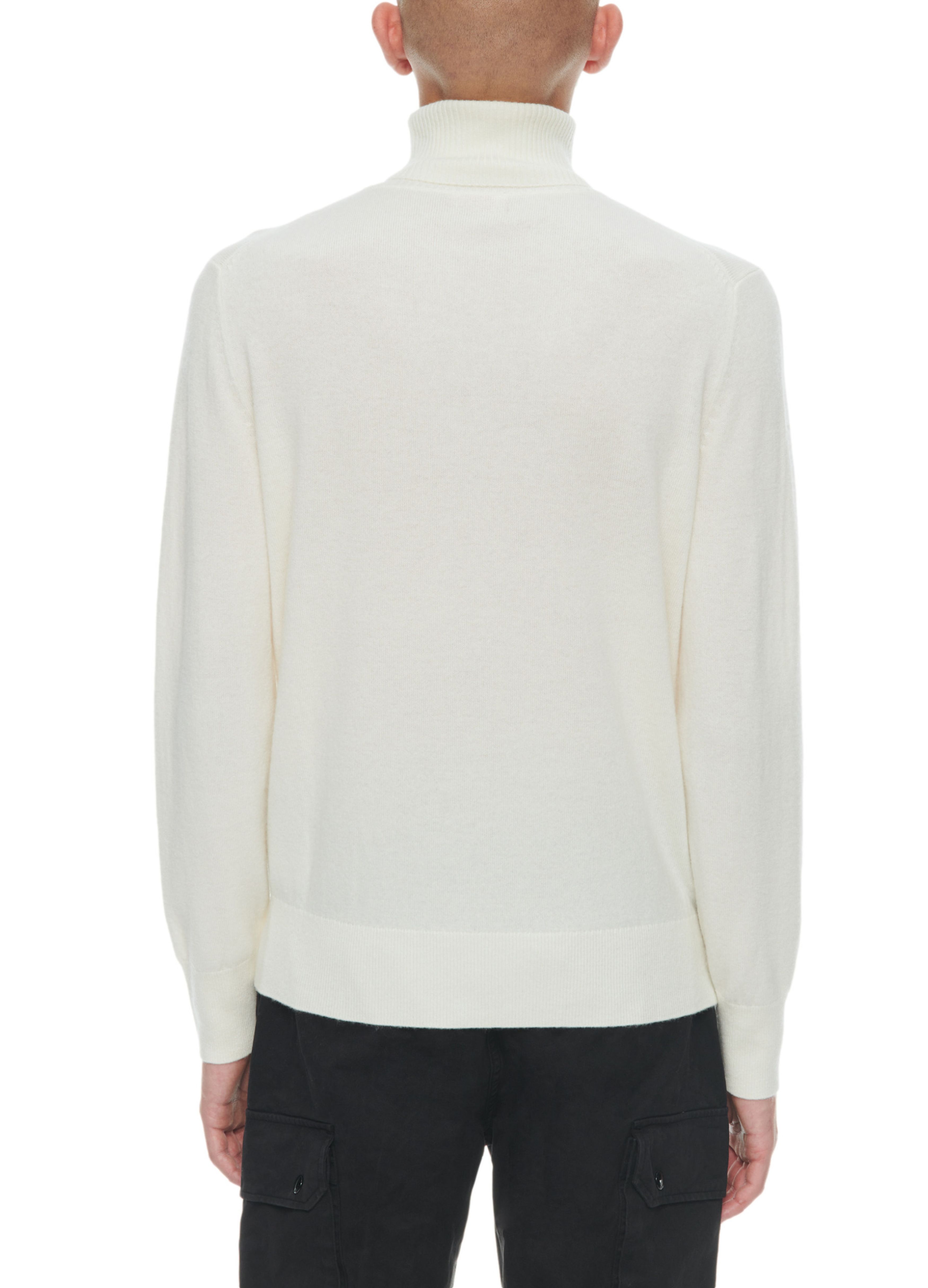  Wool and cashmere roll neck sweater