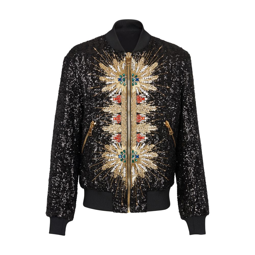 Balmain Embroidered zipped jacket