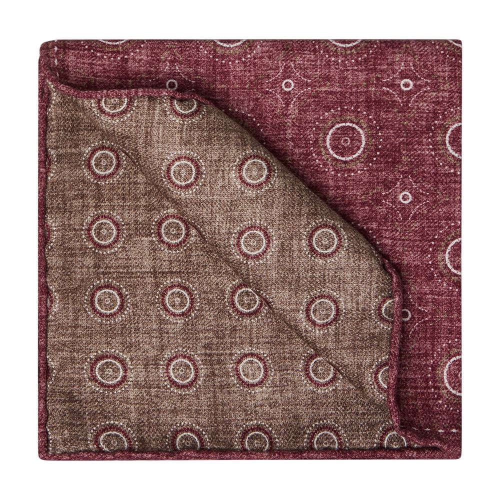 Brunello Cucinelli Double faced silk pocket square