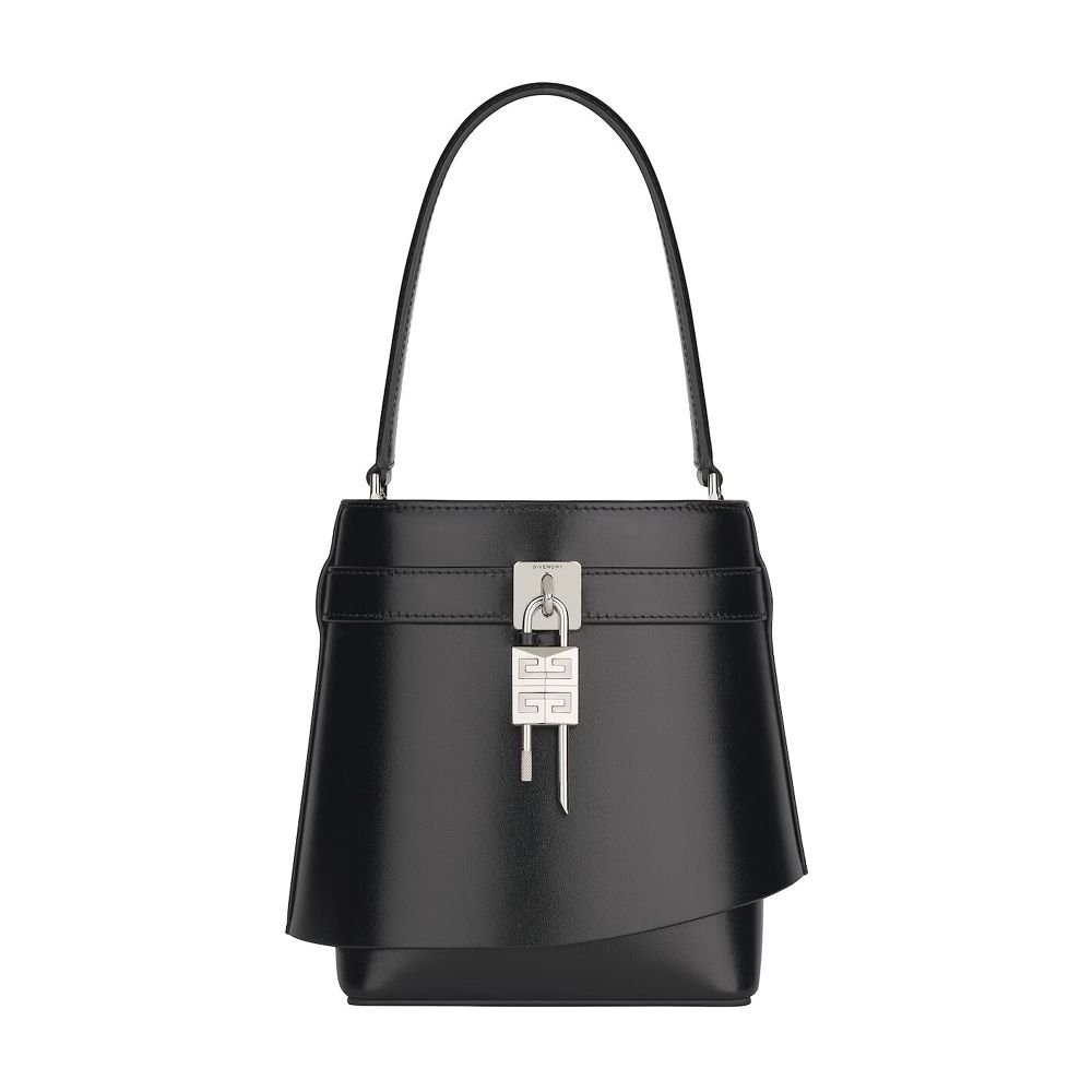 Givenchy Shark Lock bucket bag in Box leather