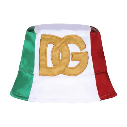 Dolce & Gabbana Satin bucket hat with logo