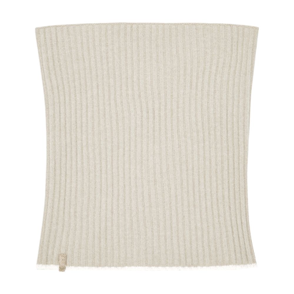 Brunello Cucinelli Knit neck warmer with monili