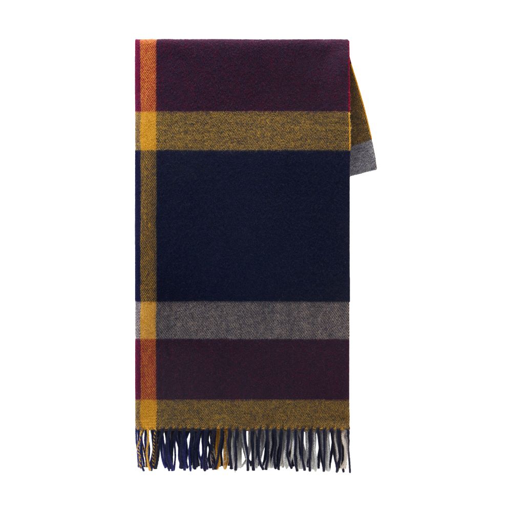 Woolrich Macro Check Wool Scarf