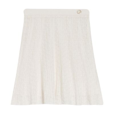  Flowingfine-knit skirt