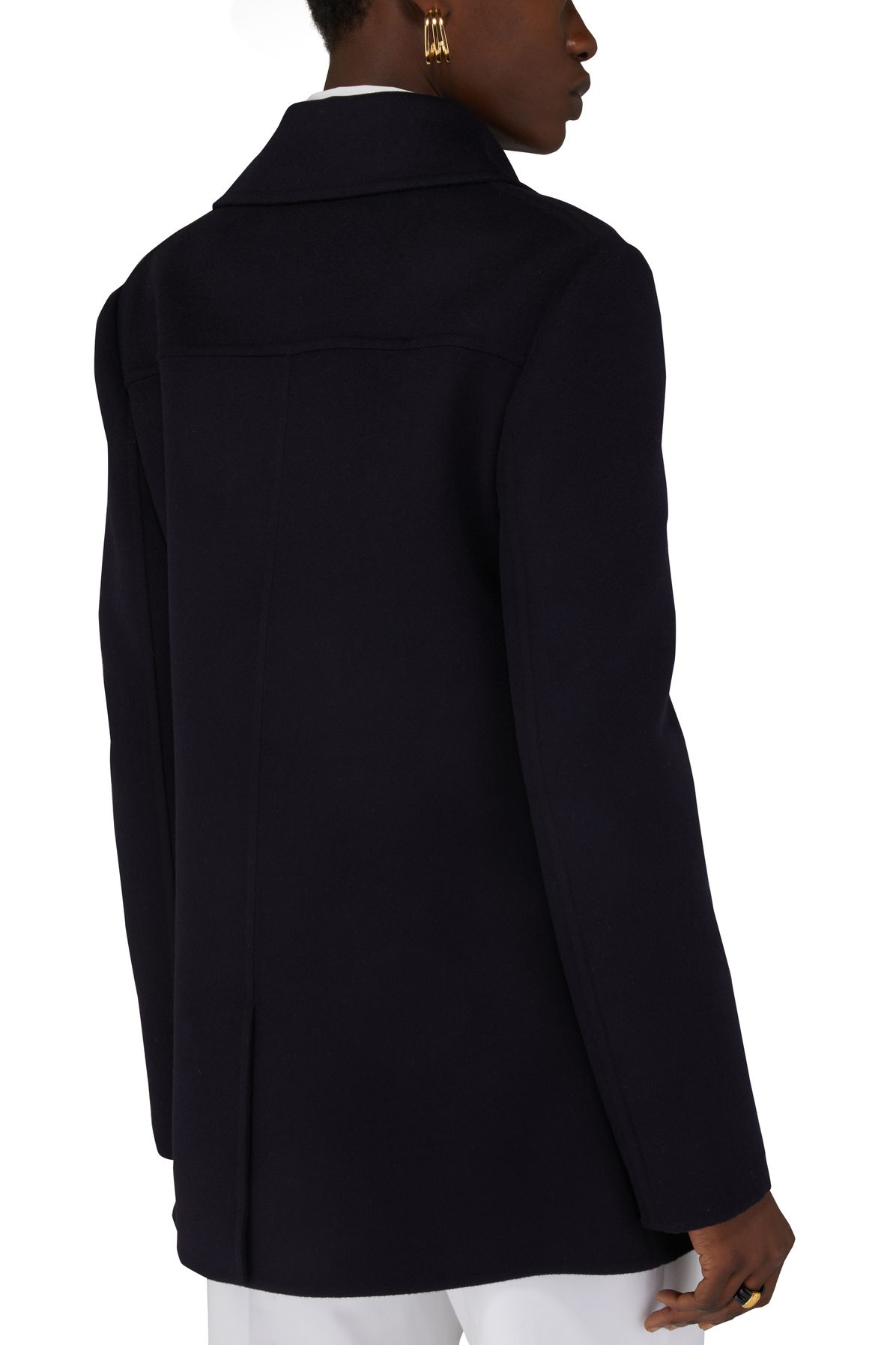 VALENTINO GARAVANI Compact Drap Peacoat