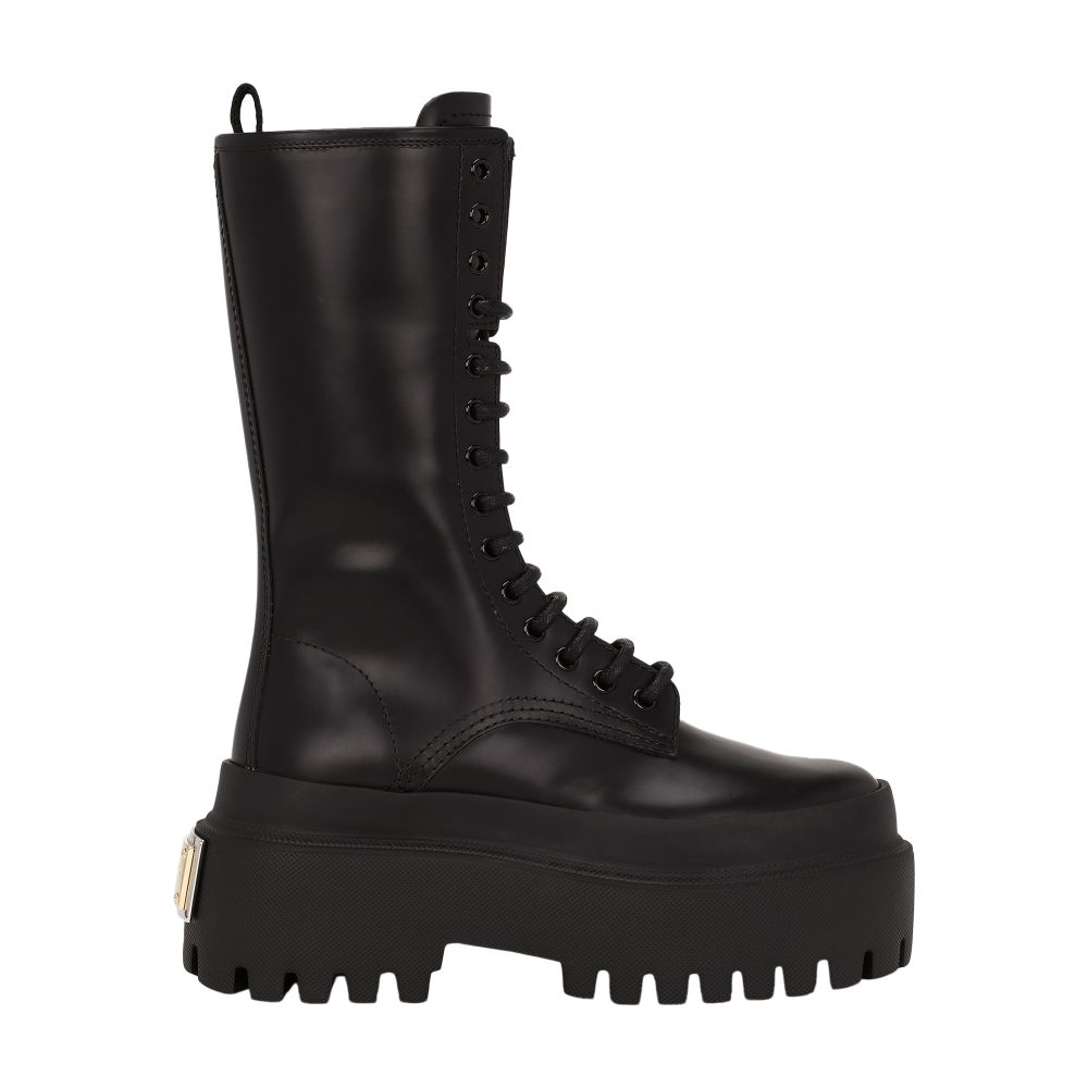 Dolce & Gabbana Calfskin combat boots